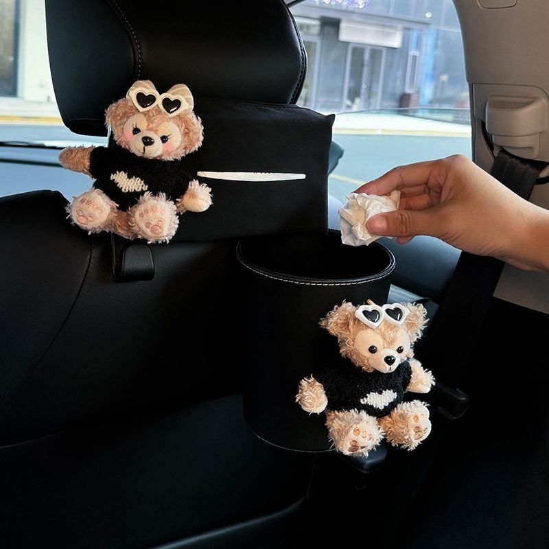 Κουτί χαρτοπετσετών αυτοκινήτου από βελούδο, κρεμάμενο δοχείο για χαρτοπετσέτες με ηλιοπροστασία