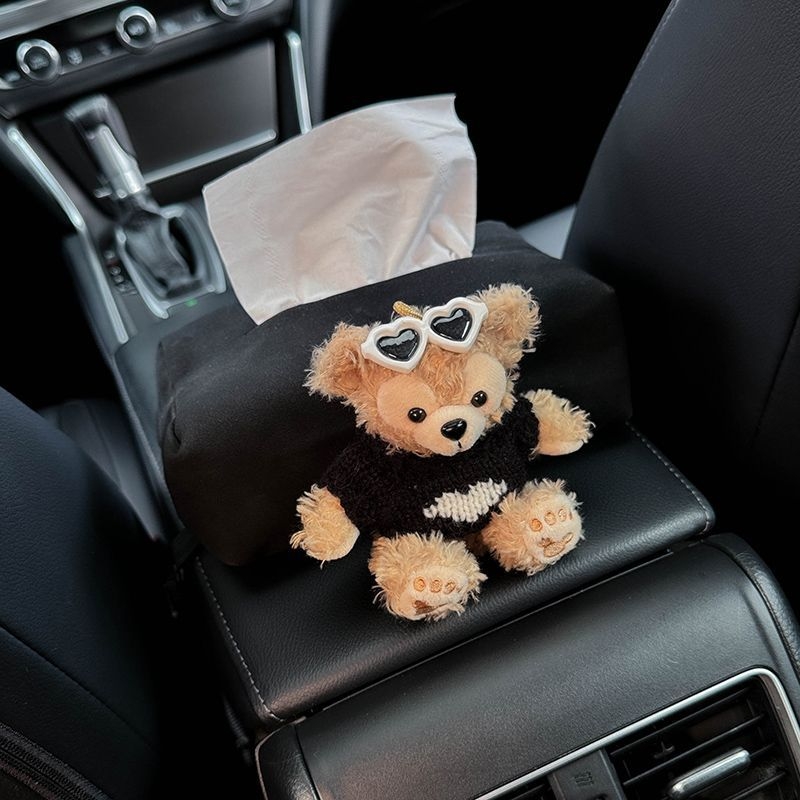 Κουτί χαρτοπετσετών αυτοκινήτου από βελούδο, κρεμάμενο δοχείο για χαρτοπετσέτες με ηλιοπροστασία