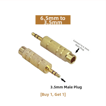 3.5mm/6.5mm Lotus Head adapter za audio opremu – zvučnike, mikrofone, pojačala i mikserima