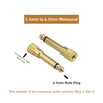 3.5mm/6.5mm Lotus Head adapter za audio opremu – zvučnike, mikrofone, pojačala i mikserima