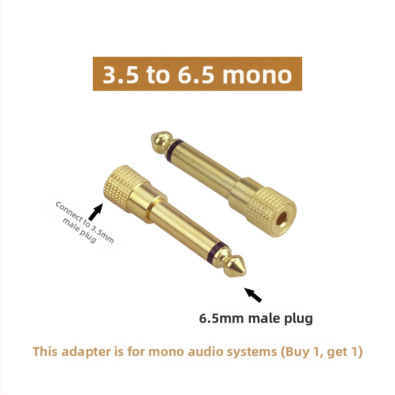 3.5mm/6.5mm Lotus Head adapter za audio opremu – zvučnike, mikrofone, pojačala i mikserima