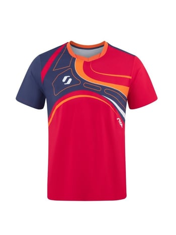 Stiga stolni tenis kratka majica za profesionalne natjecanje i trening – prozračna, brzo se suši, upija znoj; proljeće, unisex, češano pamuk s vlaknima koje sadrže klor