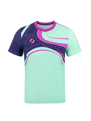 Stiga stolni tenis kratka majica za profesionalne natjecanje i trening – prozračna, brzo se suši, upija znoj; proljeće, unisex, češano pamuk s vlaknima koje sadrže klor