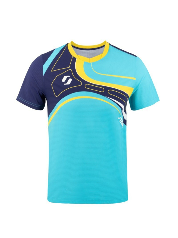 Stiga stolni tenis kratka majica za profesionalne natjecanje i trening – prozračna, brzo se suši, upija znoj; proljeće, unisex, češano pamuk s vlaknima koje sadrže klor