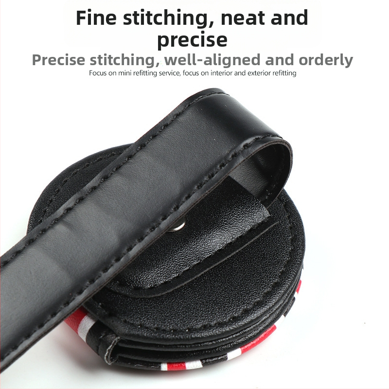 Klip na okuliare pre slnečný vizor auta, PU koža, kompatibilný s BMW Mini