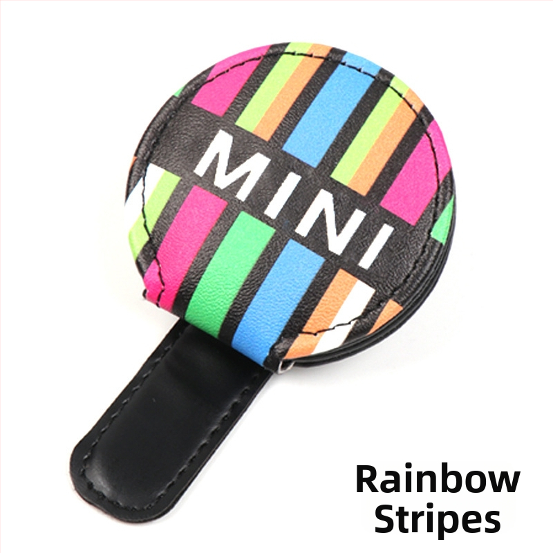 Klip na okuliare pre slnečný vizor auta, PU koža, kompatibilný s BMW Mini