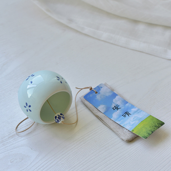 Pandantiv lucrat manual, clopot de vânt, stil japonez, simplitate modernă; Material: Alt; Brand: Unique; Categoria: Pandantiv