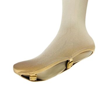 Korcsolyázó zokni, csat-stílus, nylon anyagból, nylon béléssel, uniszex, táncmozgásokhoz