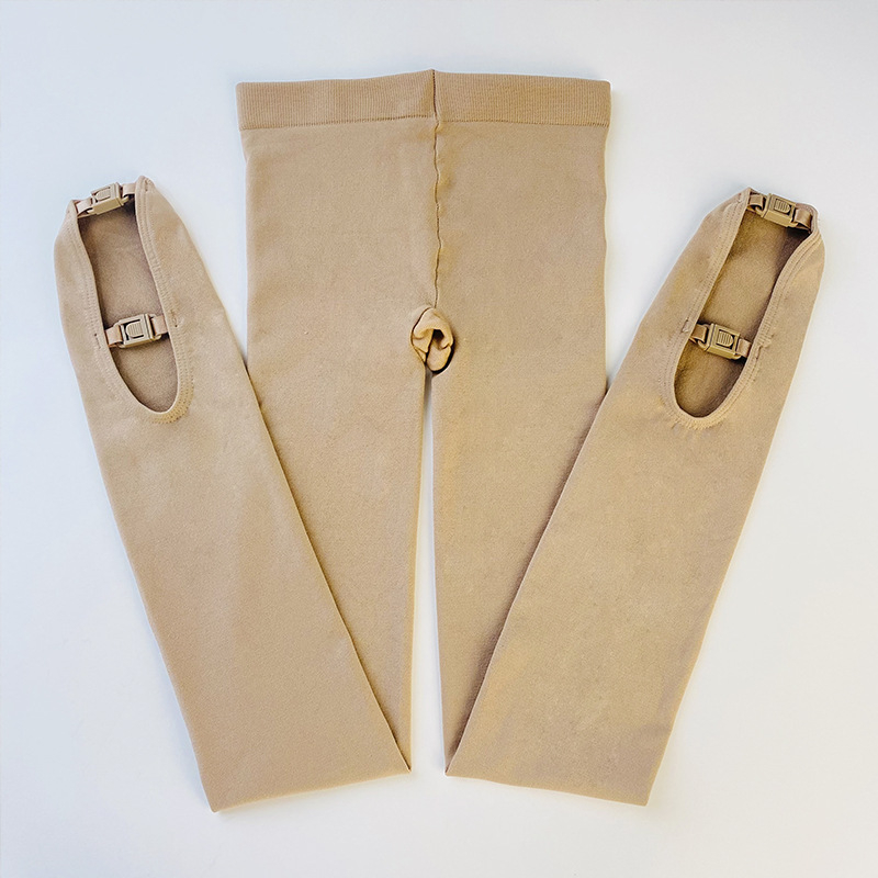 Korcsolyázó zokni, csat-stílus, nylon anyagból, nylon béléssel, uniszex, táncmozgásokhoz