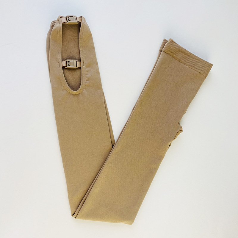 Korcsolyázó zokni, csat-stílus, nylon anyagból, nylon béléssel, uniszex, táncmozgásokhoz