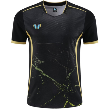 Unisex set stolného tenisu, rýchloschnúci krátky rukáv, zmes polyestru, vhodný pre všetky ročné obdobia