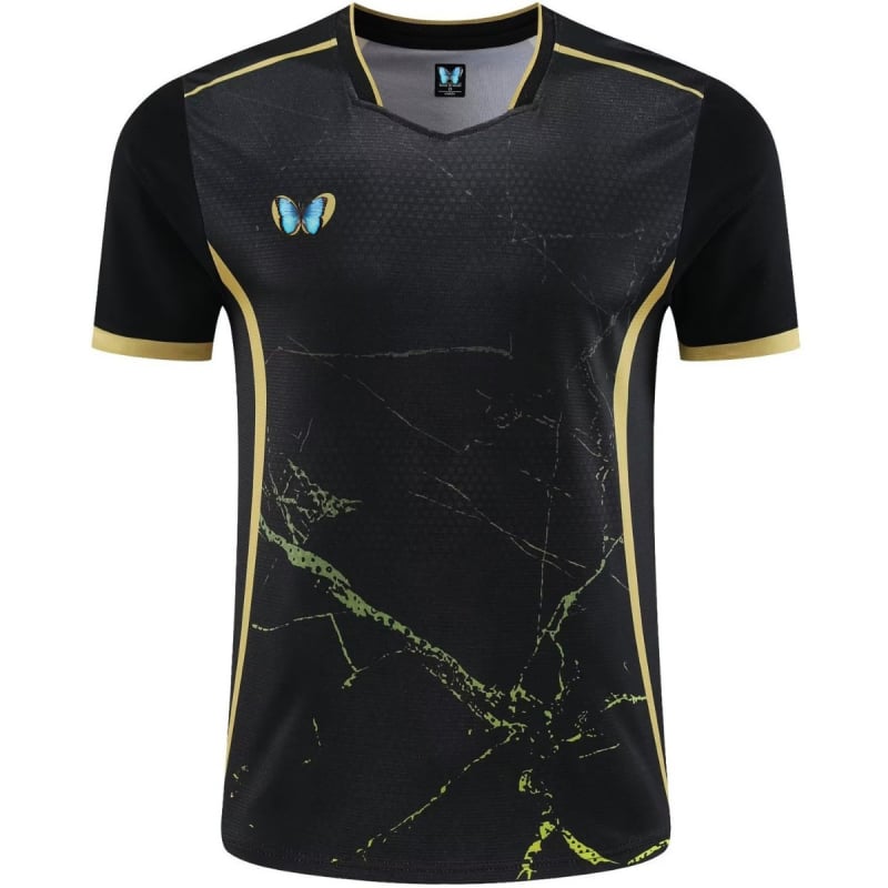 Unisex set stolného tenisu, rýchloschnúci krátky rukáv, zmes polyestru, vhodný pre všetky ročné obdobia