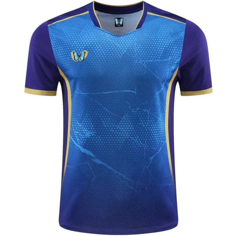 Unisex set stolného tenisu, rýchloschnúci krátky rukáv, zmes polyestru, vhodný pre všetky ročné obdobia