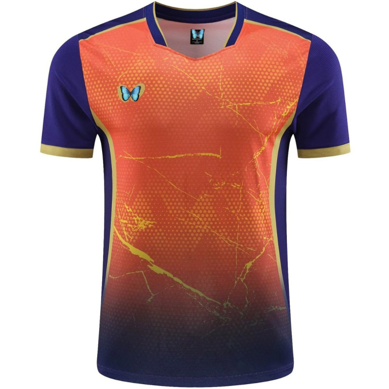 Unisex set stolného tenisu, rýchloschnúci krátky rukáv, zmes polyestru, vhodný pre všetky ročné obdobia