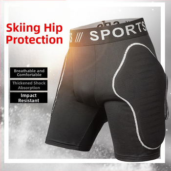 Outdoor lyžiarske nohavice s ochranou bokov - tlmenie nárazov, priedušné; materiál Lycra-Rubber-EVA; zima; unisex; pre cyklistiku a zimné športy