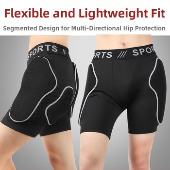 Outdoor lyžiarske nohavice s ochranou bokov - tlmenie nárazov, priedušné; materiál Lycra-Rubber-EVA; zima; unisex; pre cyklistiku a zimné športy