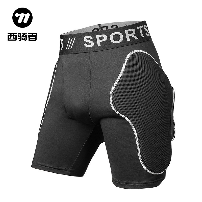 Kültéri sínadrág csípővédővel - ütéscsillapítás, lélegző anyag; Lycra-Rubber-EVA; téli, uniszex; kerékpár és havas sportok