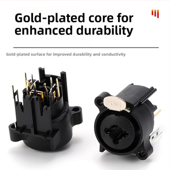 AVSSZ COMBO двуфункционален аудио конектор за микрофонен интерфейс – PCB конектор с 8 пина, меден изолатор, за усилвател, миксер и говорител