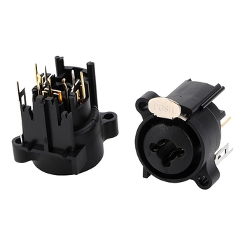 AVSSZ COMBO двуфункционален аудио конектор за микрофонен интерфейс – PCB конектор с 8 пина, меден изолатор, за усилвател, миксер и говорител