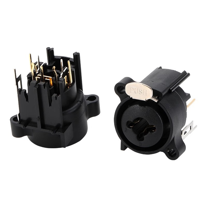 AVSSZ COMBO двуфункционален аудио конектор за микрофонен интерфейс – PCB конектор с 8 пина, меден изолатор, за усилвател, миксер и говорител