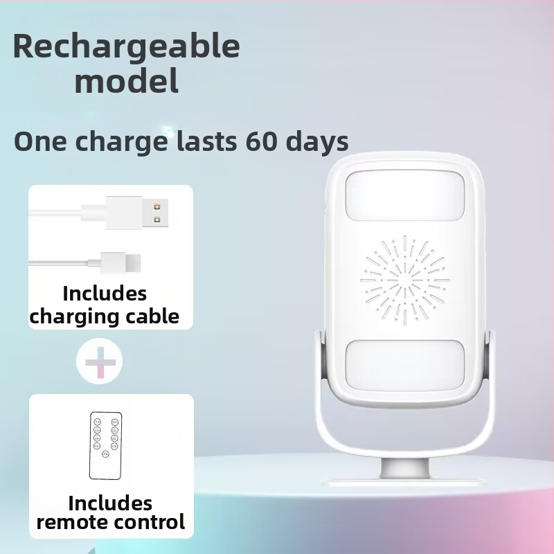 Indukčný zvonček na dvere s dvojstranným uvítacím hlasom, DH808 model, napájanie batériou/napájacím zdrojom, 6V-9V, rôzne zvončeka melódie, spotreba 0,5