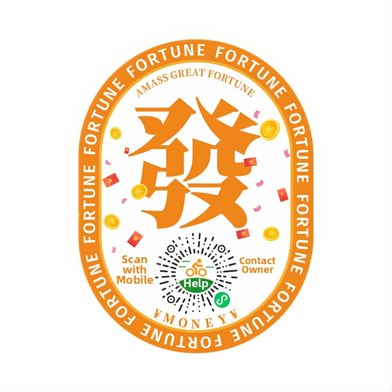 QR kód štýlu reflexná nálepka pre dočasný parkovací znak pre elektrické autá a motorky