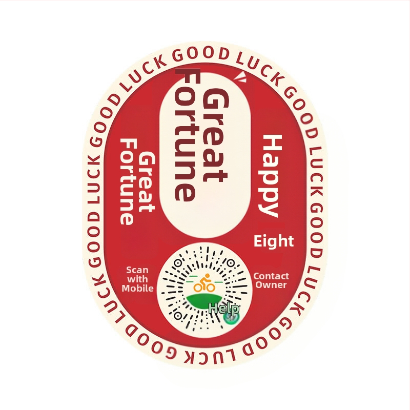 QR kód štýlu reflexná nálepka pre dočasný parkovací znak pre elektrické autá a motorky