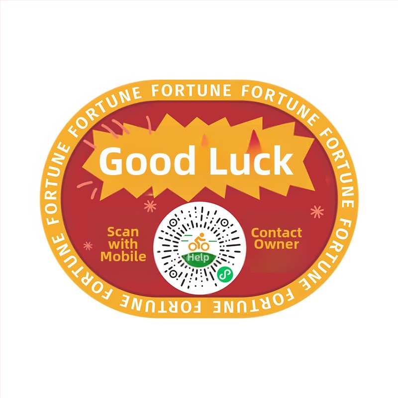 QR kód štýlu reflexná nálepka pre dočasný parkovací znak pre elektrické autá a motorky