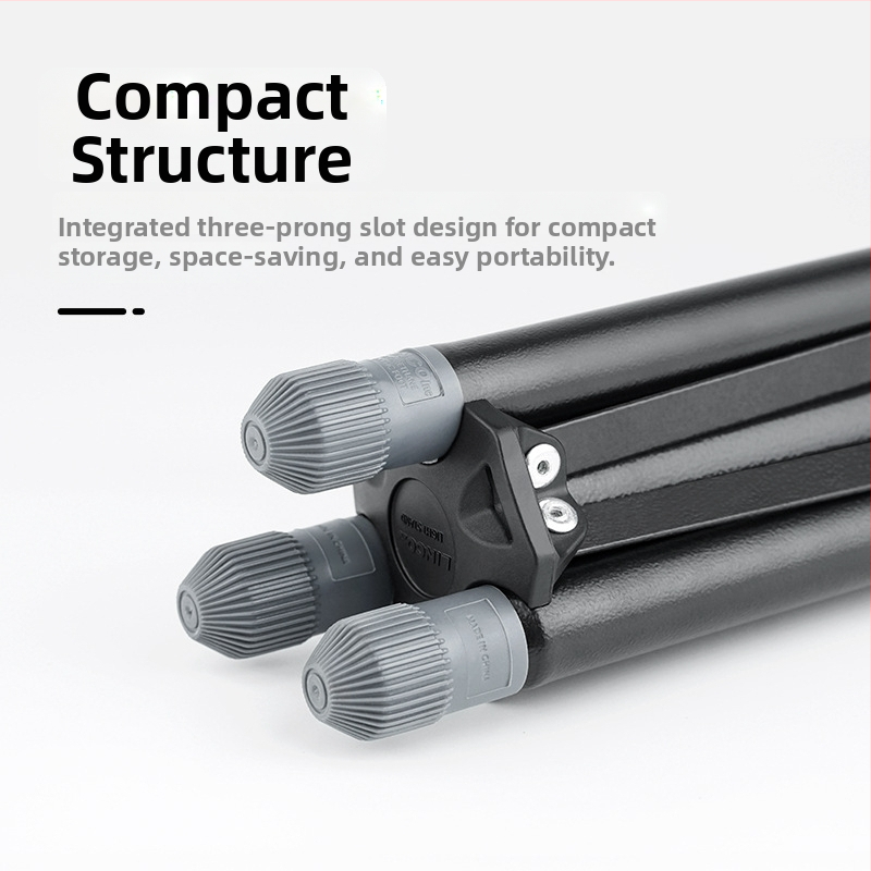 LINCO ZENITH LED fotografia statív, prenosný stojan, výška 3,2 m, SPCC oceľ, nosnosť 8 kg, 3 časti, priemery trubiek 19/22.2/25.4/28.6 mm