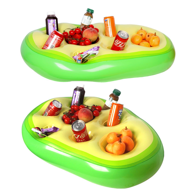 Φουσκωτός δίσκος ποτών πισίνας με σχέδιο ανανά - PVC φιλικό προς το περιβάλλον, πλωτός δίσκος για ποτά