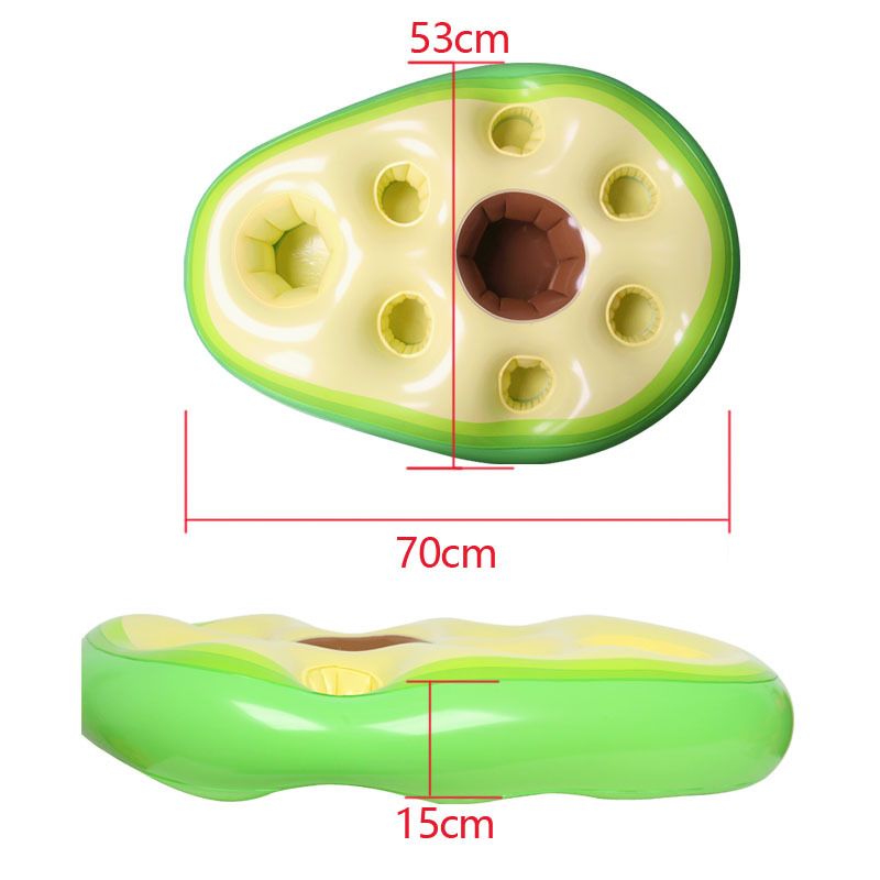 Φουσκωτός δίσκος ποτών πισίνας με σχέδιο ανανά - PVC φιλικό προς το περιβάλλον, πλωτός δίσκος για ποτά