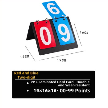 Tabuľka skórovací PVC, s možnosťou vlastného loga, vhodná pre stolný tenis, basketbal, biliard a volejbal