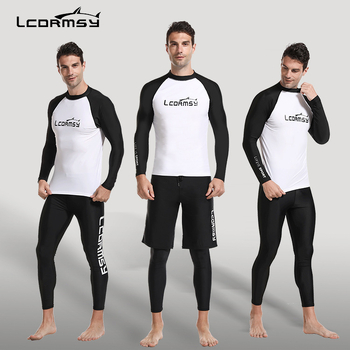 Hosszú ujjú búvárúszóruha napvédő és gyorsan száradó anyaggal (80% nylon, 20% spandex) férfiaknak