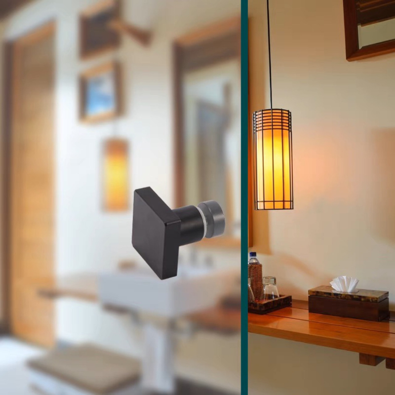 Drška za staklena vrata, s jednim otvorom, čvrsta i debela, od Space aluminija, brušena površina