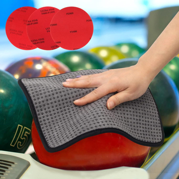 7-djelni set profesionalnog poliranja i brušenja bowling lopte s mikrovlaknastom krpom za čišćenje
