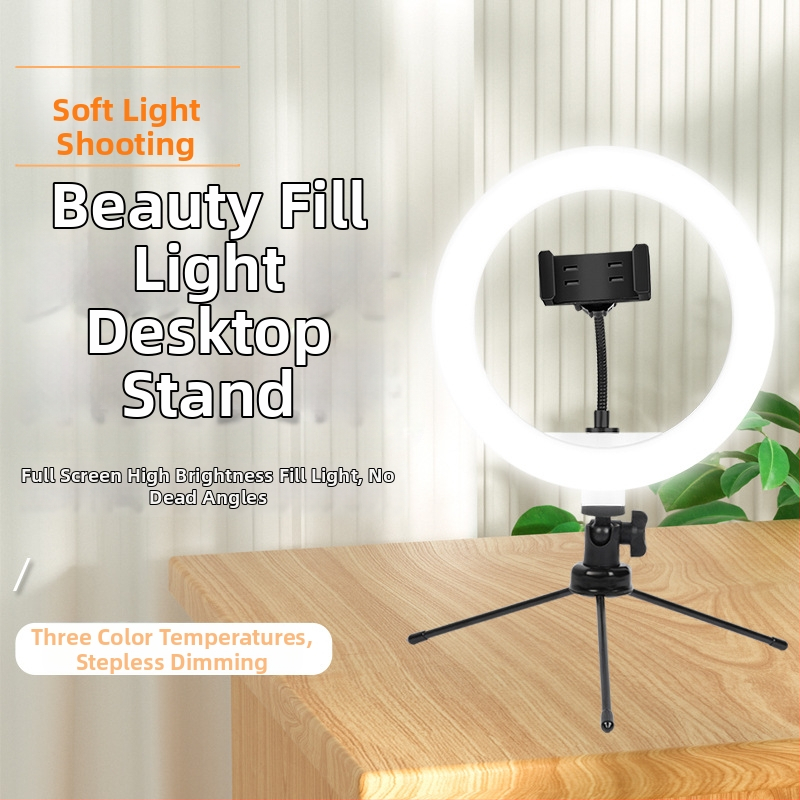 Svetlo na živé vysielanie s vertikálnym uchytením, model M26, výkon 10–50W, napätie 5V, tri teploty farieb