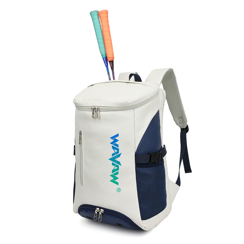 Wavaw torba za badminton i tenis s jednim i dvostrukim naramenicama | veliki kapacitet, odjeljak za tenisice, PU materijal, vodootporna tkanina (PU materijal, vodootporna tkanina, veliki kapacitet)