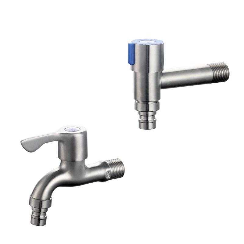 304 rozsdamentes acél mosógép csaptelek, falba beépíthető hosszabbító, 20 mm bemenet/kimenet, teljes réz szeleptest, 0–90 °C