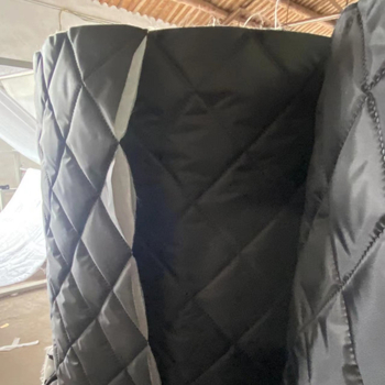 Materijal za navlaku automobila s aluminijskom folijom, ultrazvučno spojeni netkani materijal, trodimenzionalna reljefna pamučna quilt tkanina