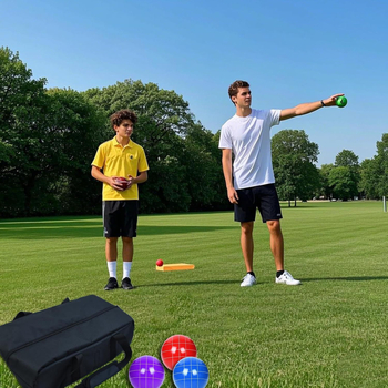 Hordozható boules tárolóbox, Oxford anyagból, kültéri boules kiegészítők és alkatrészek számára