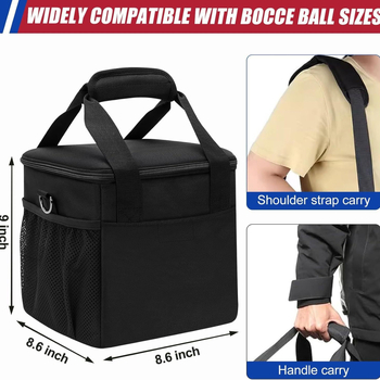 Nothing Oxford torba za bowling – skladište bocce seta, pribor za bowling, za druge loptaške sportove