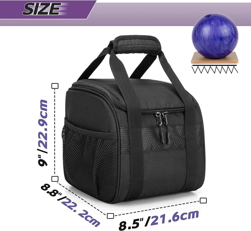 Bowling torba od Oxford platna, marka Nothing, dodatci za bowling, pogodna za druge sportove s loptom