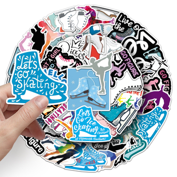 Ten Thousand Codes márkájú matricák, sport sorozat, vízálló, cartoon stílus, offset nyomtatás.