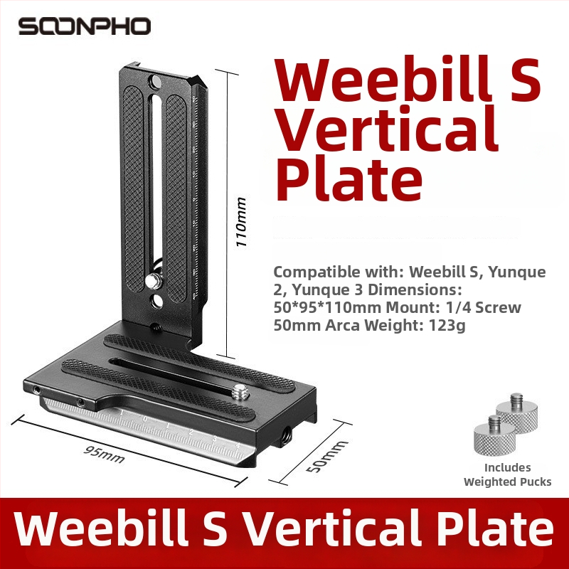 L-typu zvislá doska pre kameru — typ: Photography screws, materiál: hliníková zliatina, značka: Other