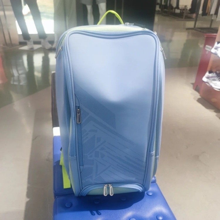 Vanjska vodootporna torba za badminton/tenis, sa zipom i bočnim džepovima, prenosni mrežasti ruksak velike kapacitete