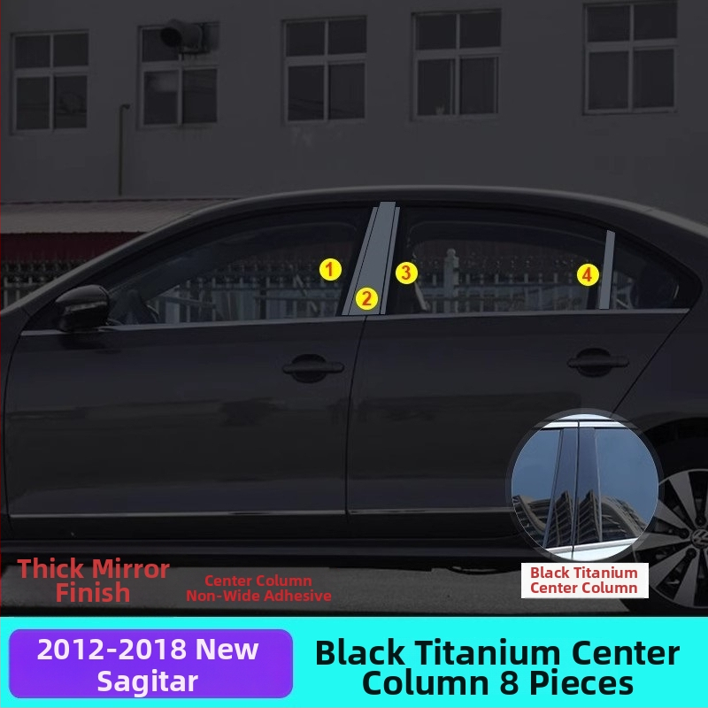 Nerezová oceľová ozdobná lišta k oknu pre VW Sagitar