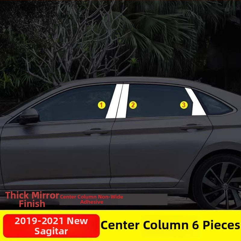 Nerezová oceľová ozdobná lišta k oknu pre VW Sagitar