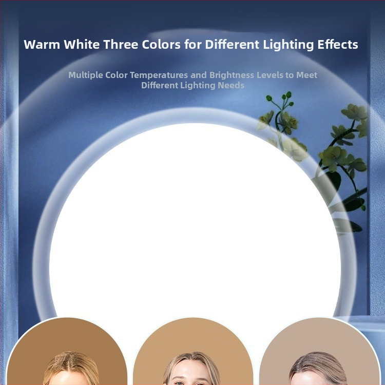 LED prstenové svetlo pre stolné nahrávanie | tri teplotné režimy, výkon do 10W, napájanie 5V, pre telefónne selfie a živé vysielanie