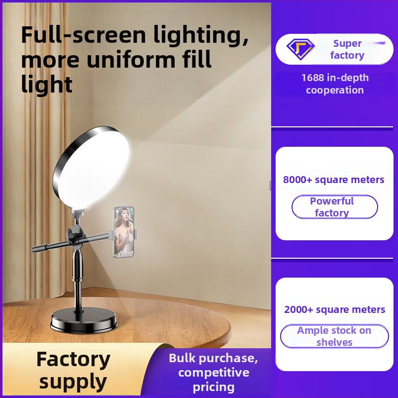 LED prstenové svetlo pre stolné nahrávanie | tri teplotné režimy, výkon do 10W, napájanie 5V, pre telefónne selfie a živé vysielanie