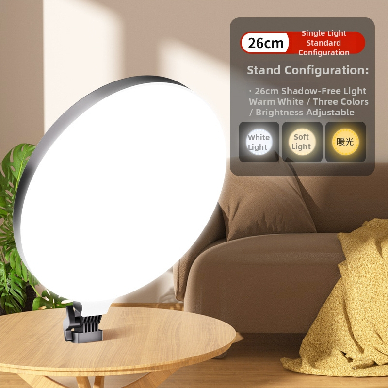 LED prstenové svetlo pre stolné nahrávanie | tri teplotné režimy, výkon do 10W, napájanie 5V, pre telefónne selfie a živé vysielanie